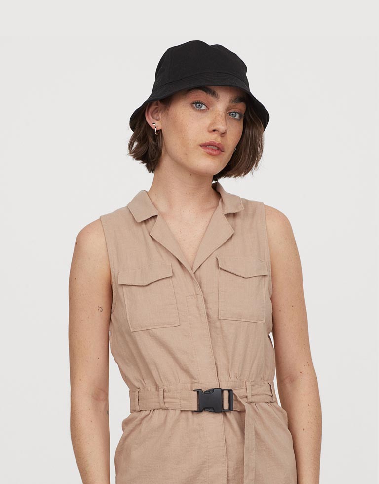 Cotton Utility Dress E M R L